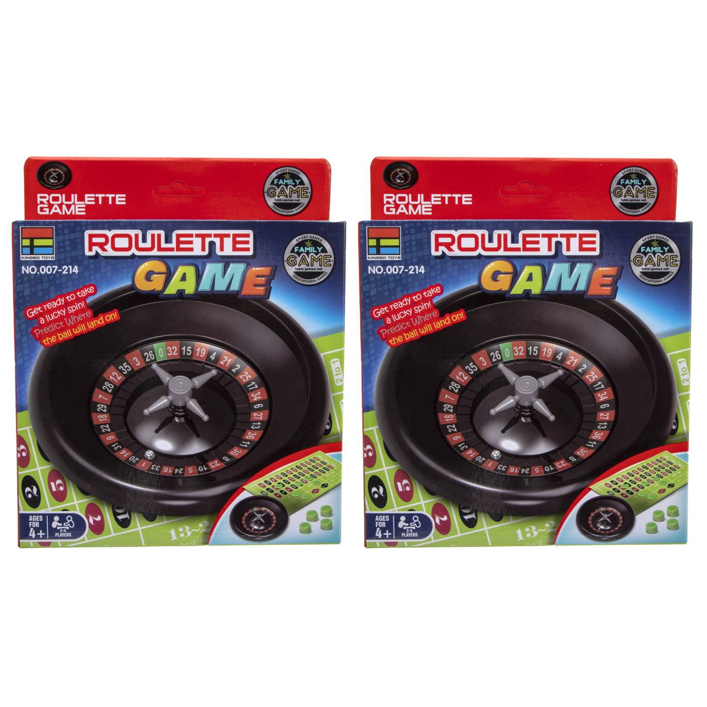 Roulette spel in doos Ø17cm