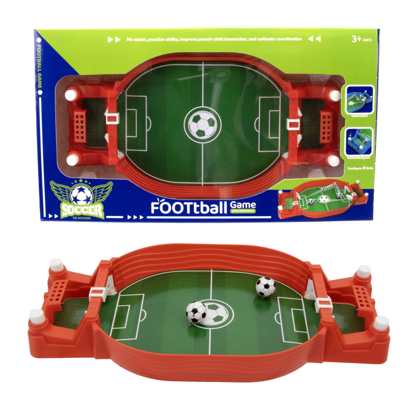 Voetbalspel 25,5cm 2 assorti