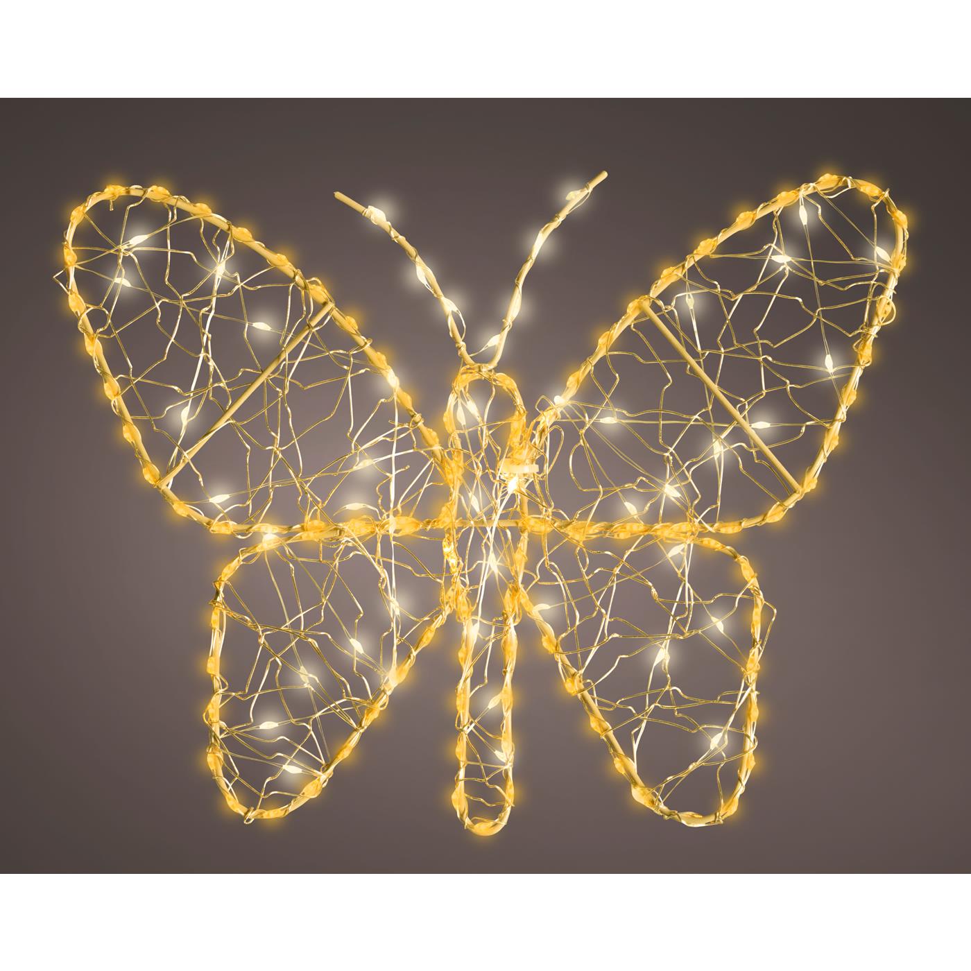 Lumineo Verlichte Figuur Vlinder H23cm
