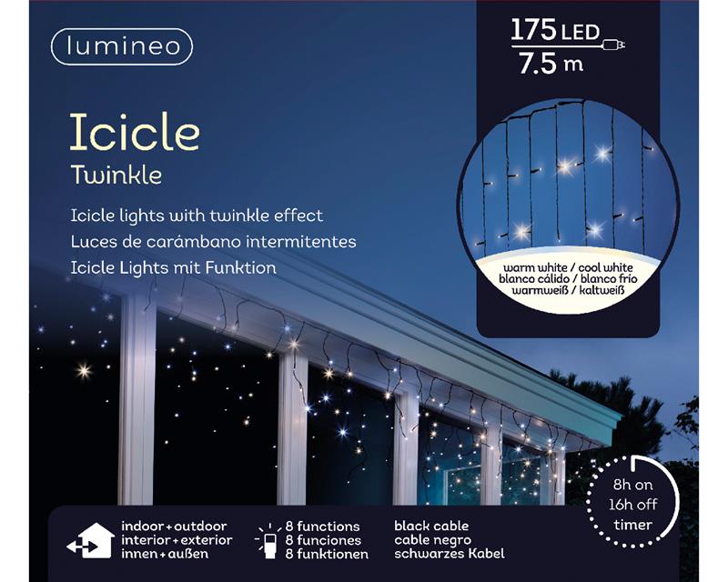 Ijspegelverlichting 175LED warm/coolwit