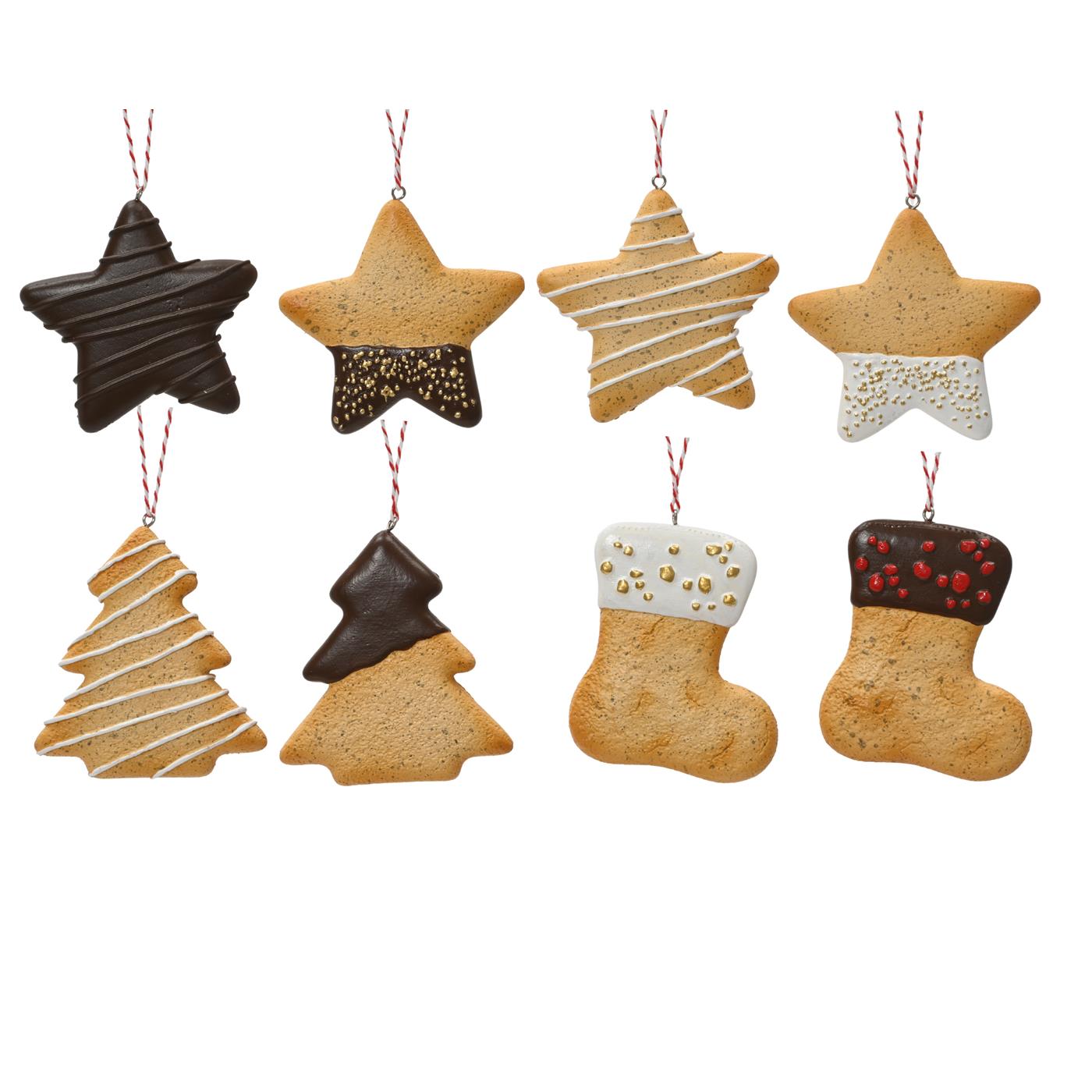 Decoris Kersthanger koekje 9,5cm