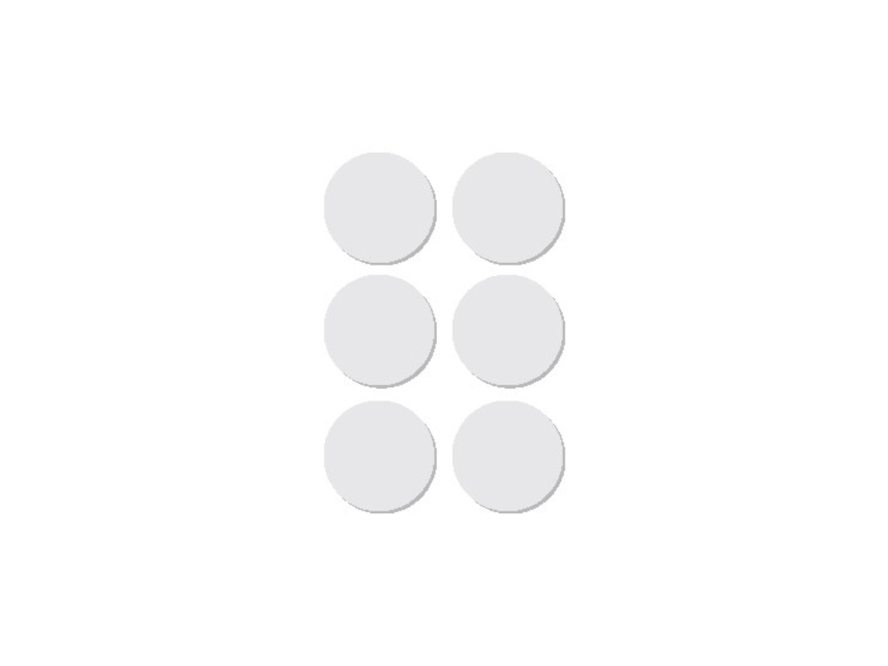 apli etiketten rond 32mm wit