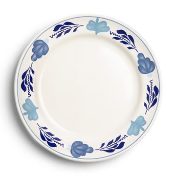 Boerenblauw Bord Ø21cm decor 6st