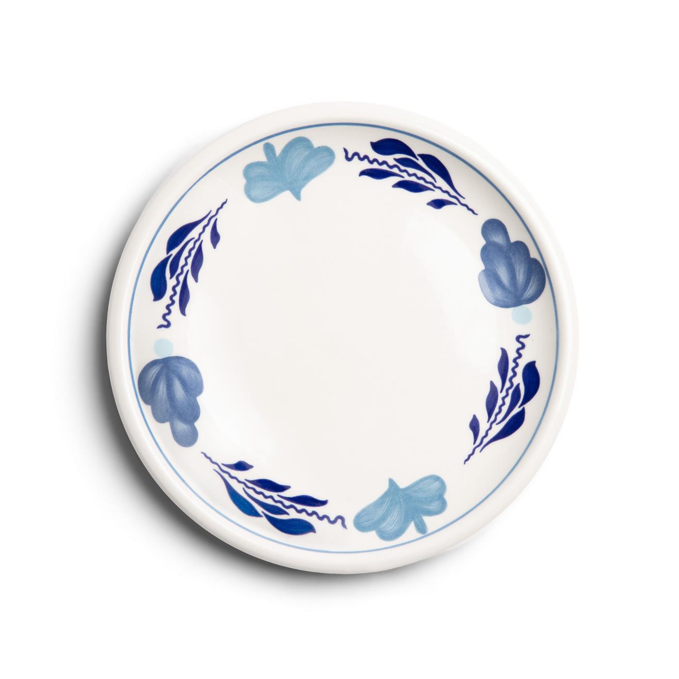 Boerenblauw gebaksbord Ø16cm decor 6st