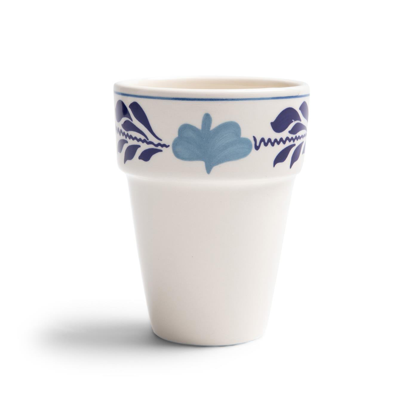 Boerenblauw Melkbeker 0,25L decor 6st