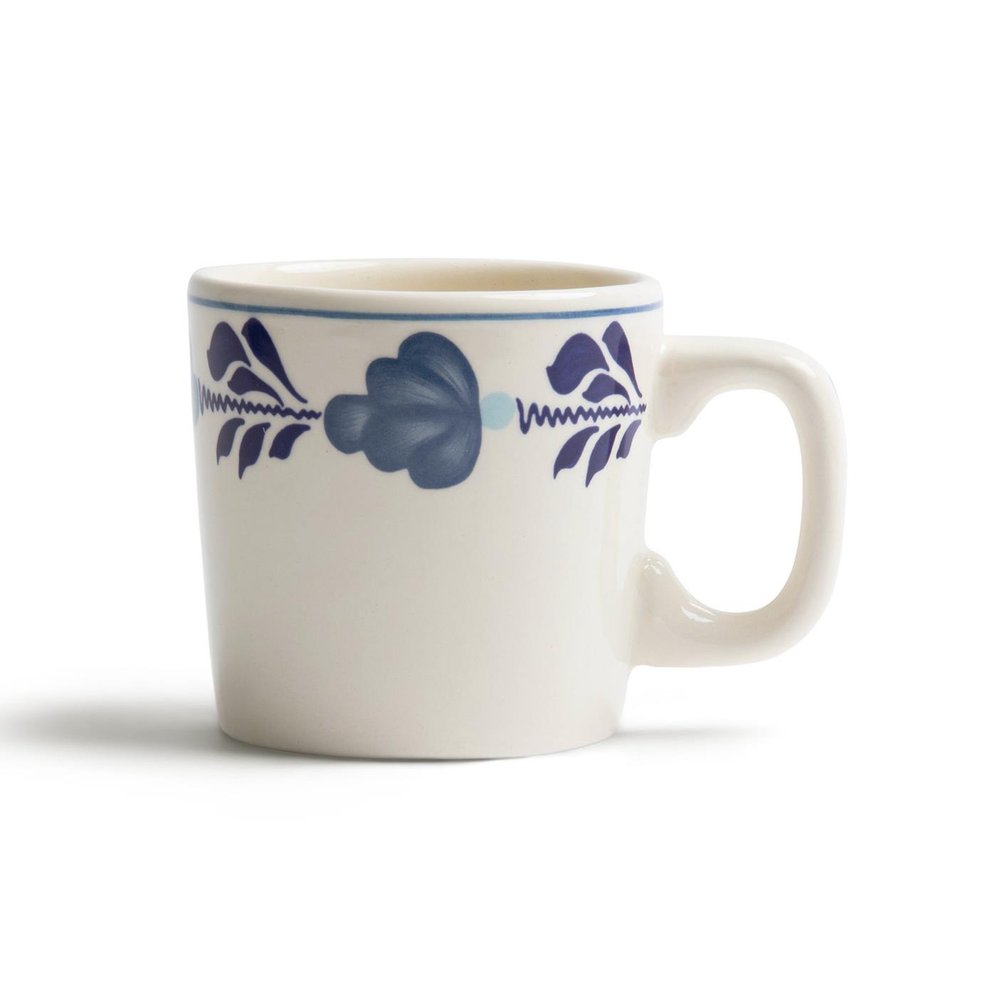 Boerenblauw Beker 0,2L decor 6st