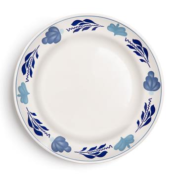 Boerenblauw Bord Ø25,5cm decor 6st