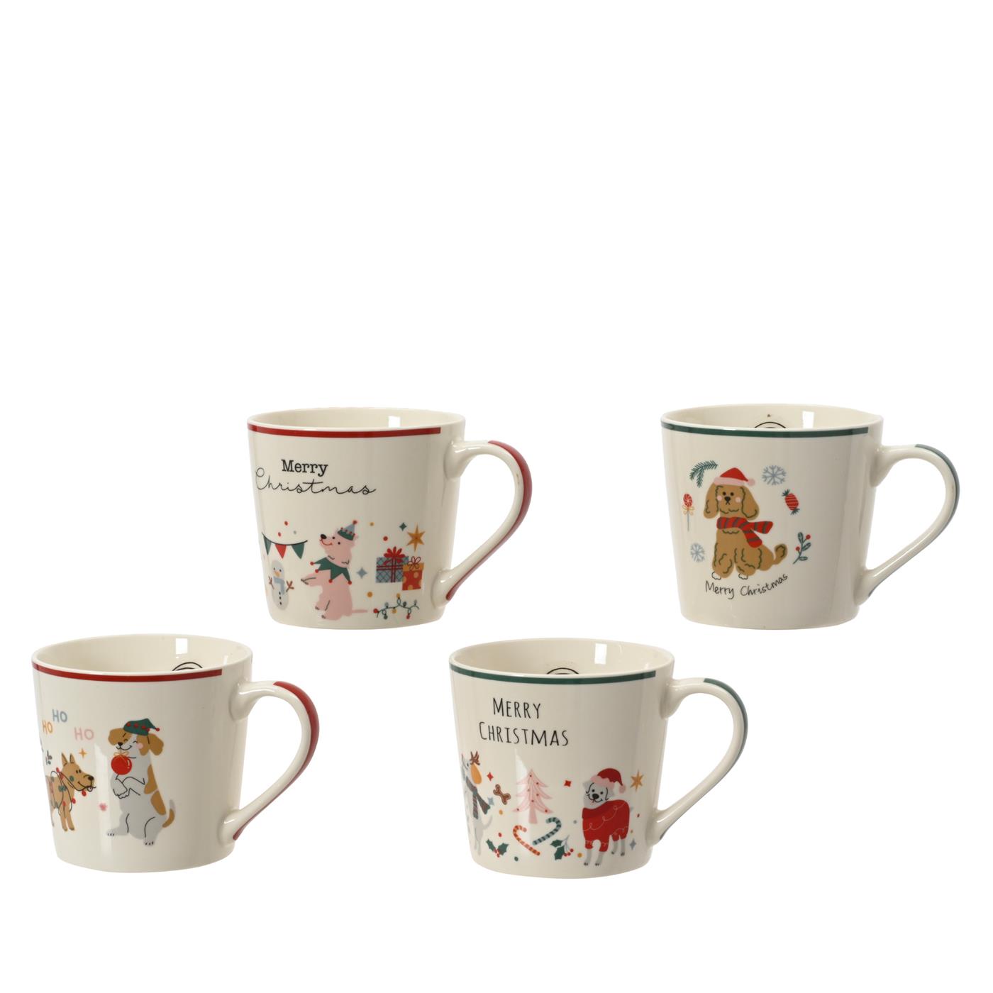Decoris Kerstmok porselein 400ml