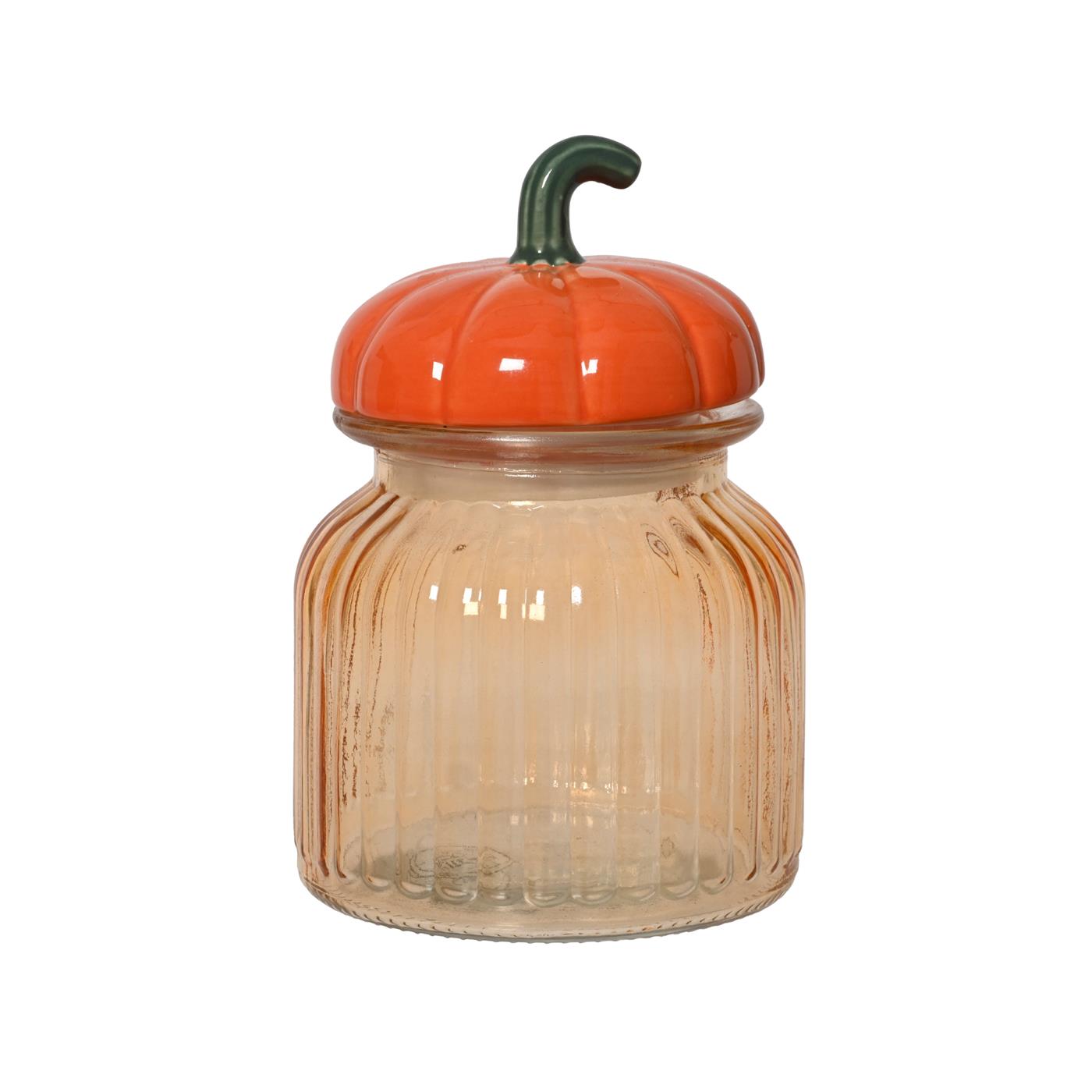 Decoris Voorraadpot Pompoen H16,5cm