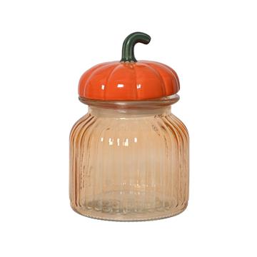 Decoris Voorraadpot Pompoen H16,5cm