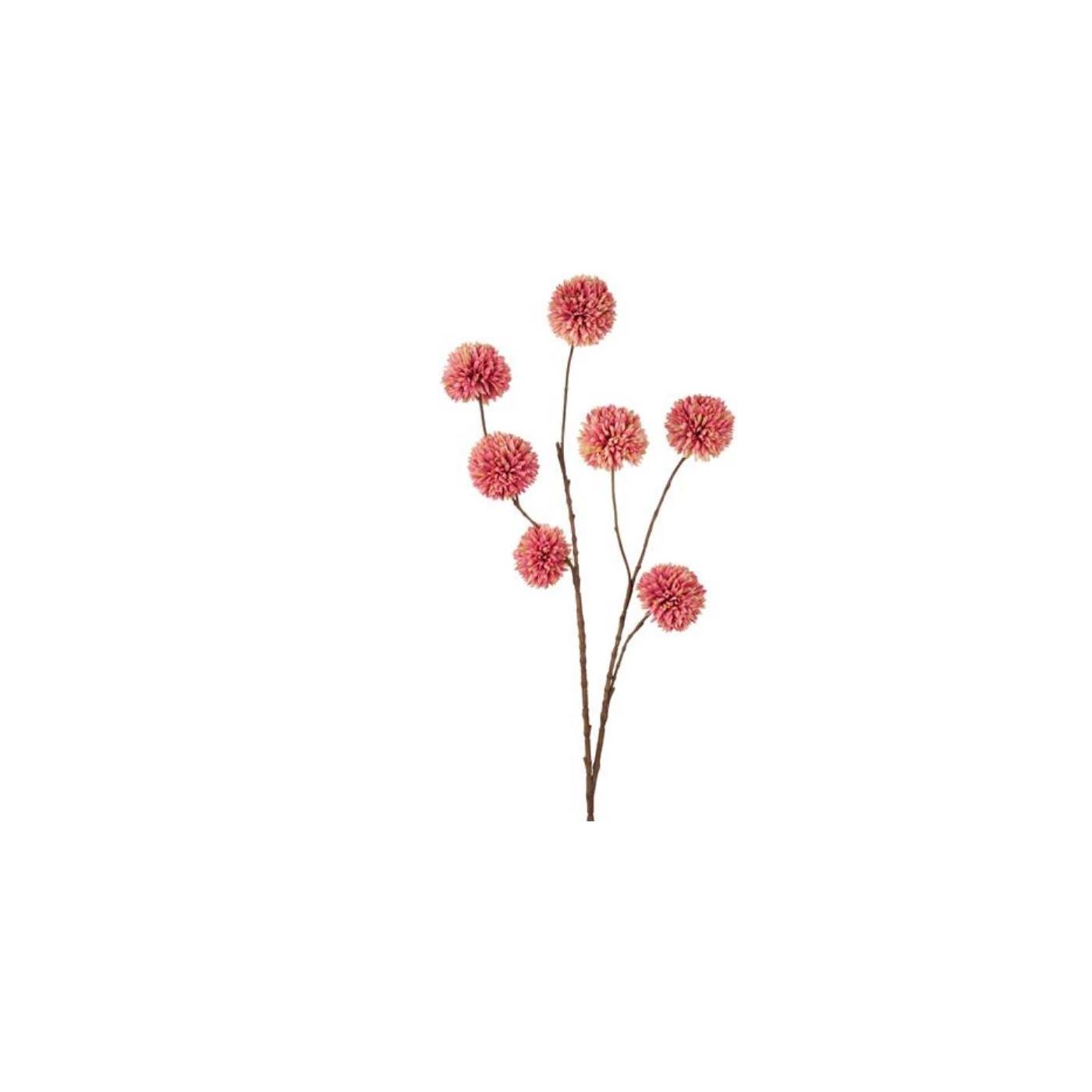 Kunsttak pompom roze 98cm
