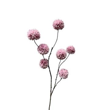 Kunsttak pompom licht paars 98cm