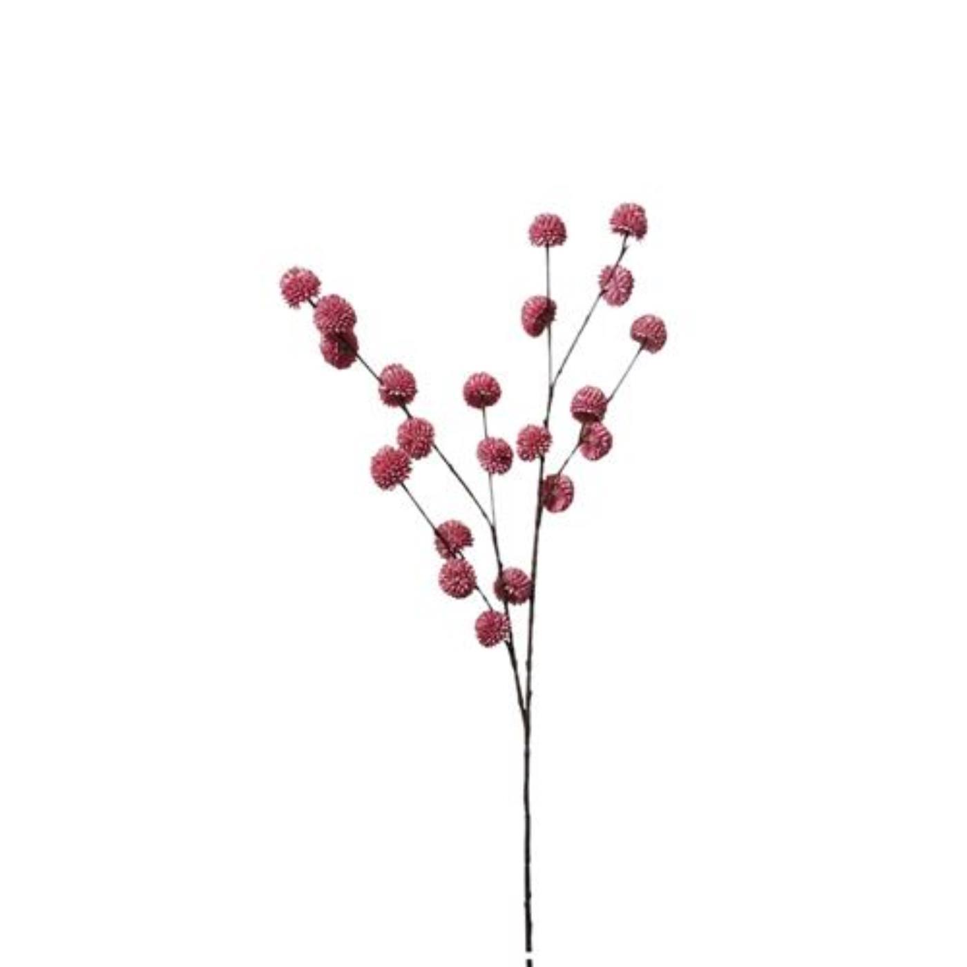 Kunsttak pompom licht paars 100cm