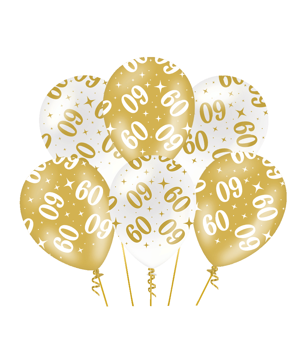 Fancy party ballonnen - 60 pak a 6 stuks