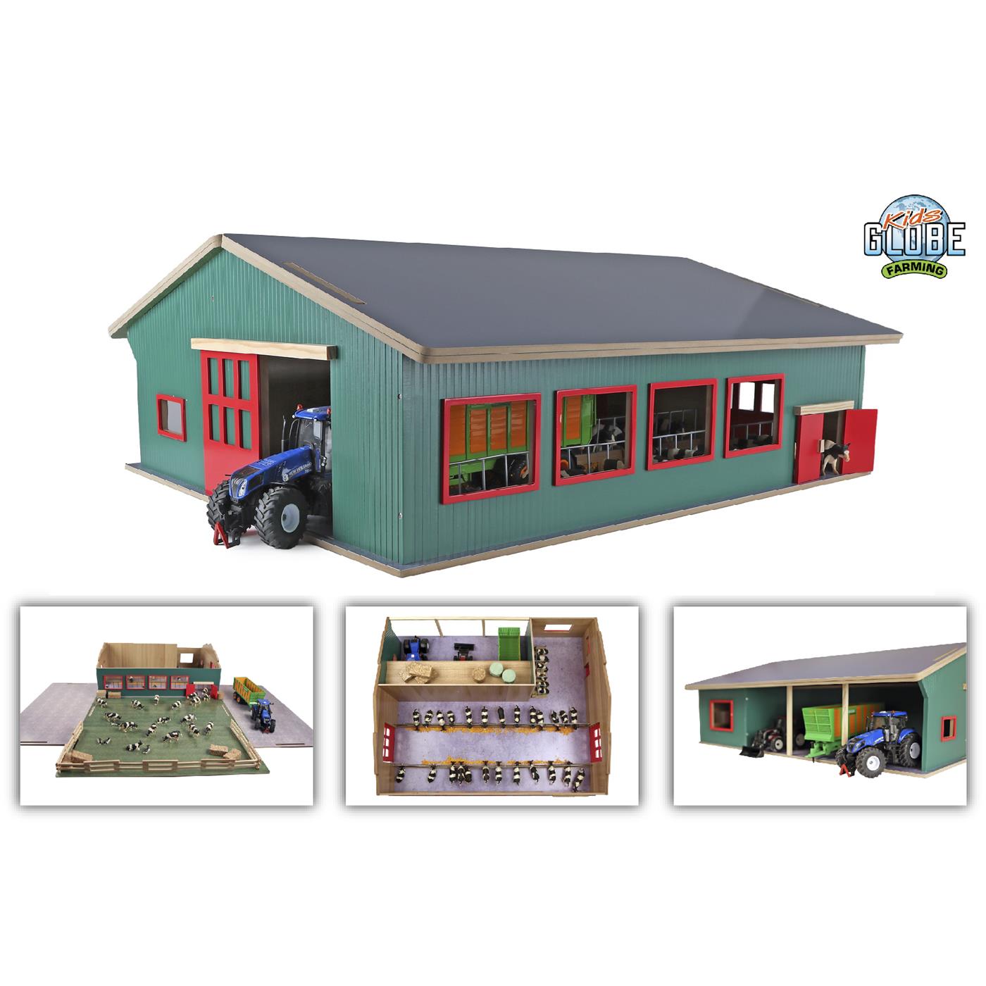 Kids Globe loopstal met berging 1:32