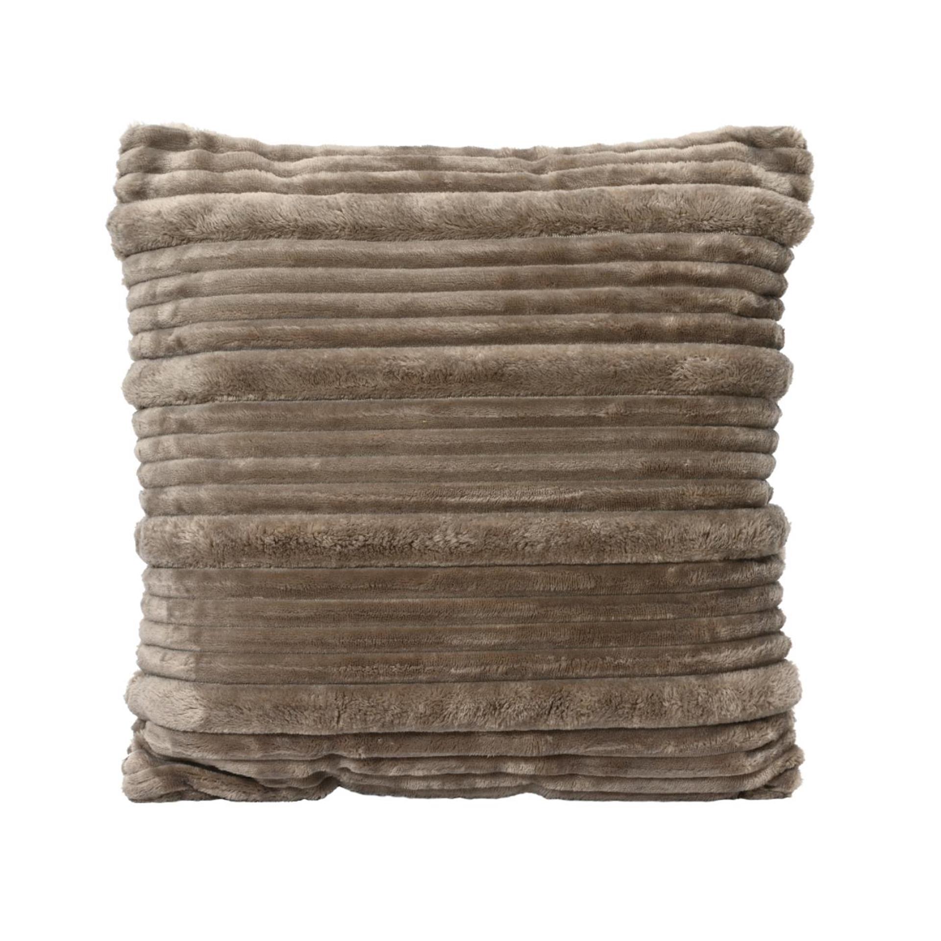 Decoris Sierkussen polyester grijs 45x45cm