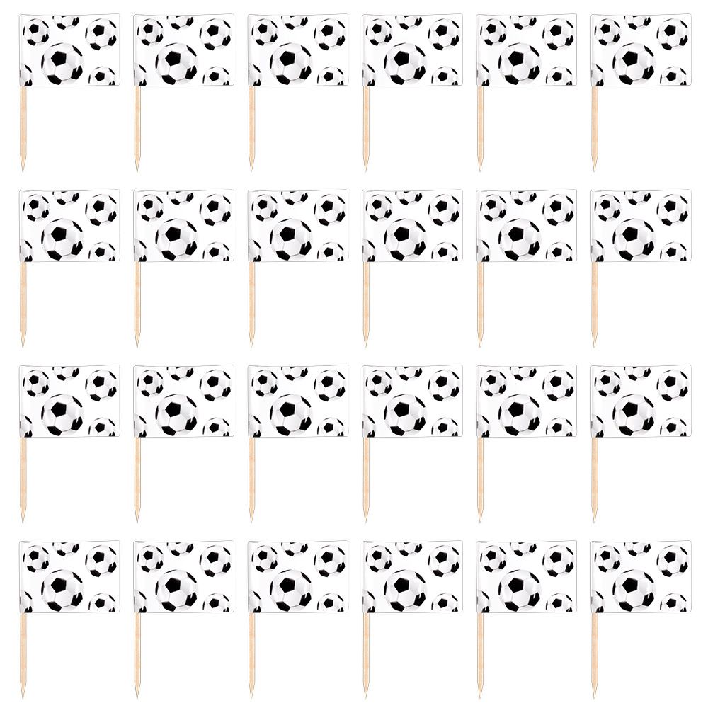 Vlagprikkers Voetbal set a 24 stuks