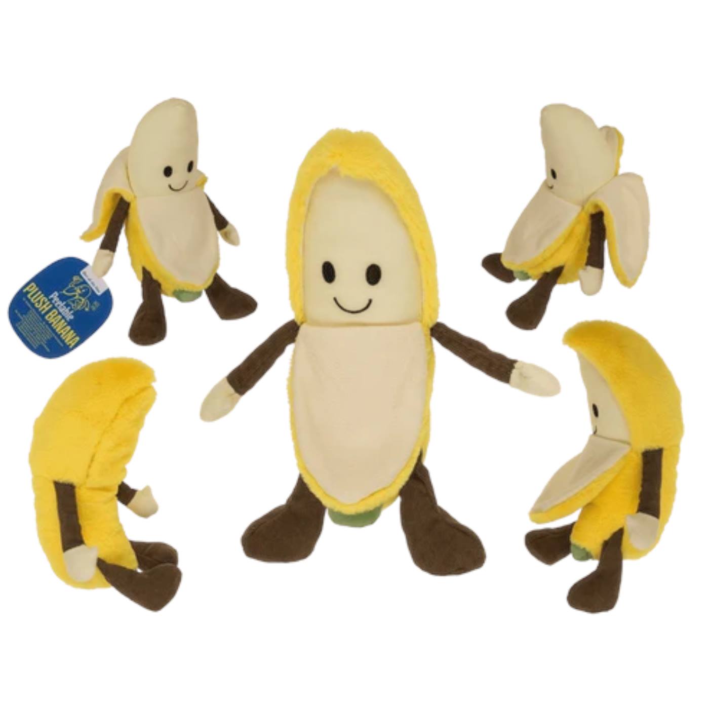 Plush banaan schilbaar 23 cm polyester