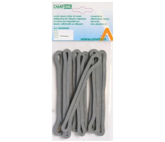 Umefa Rubberring grijs 80x90x5mm 8st.