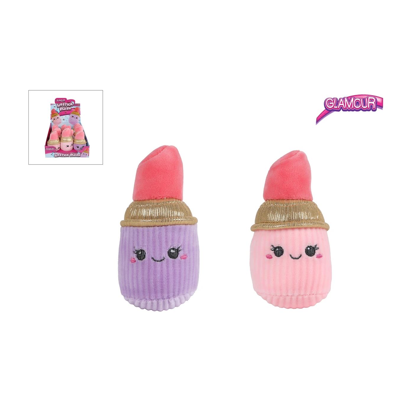 Glamour lippenstift pluche 2ass 10cm
