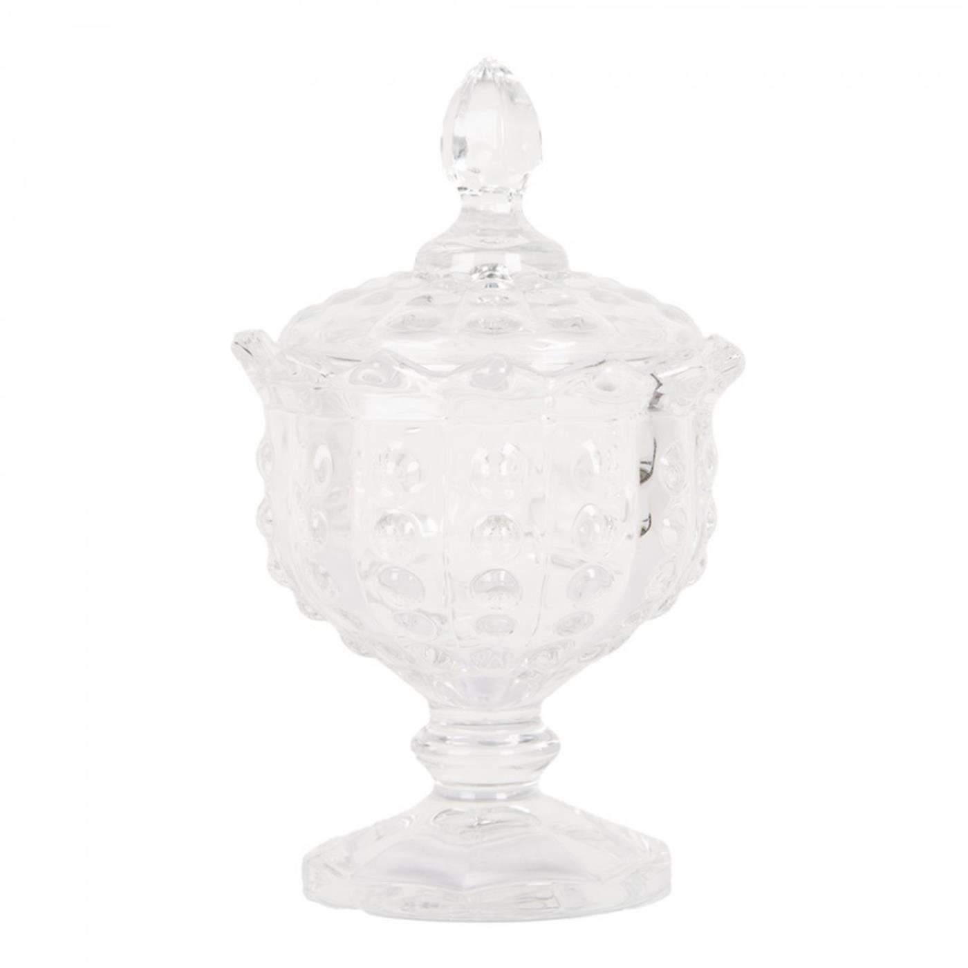 Clayre & Eef Voorraadpot glas Ø9x16cm