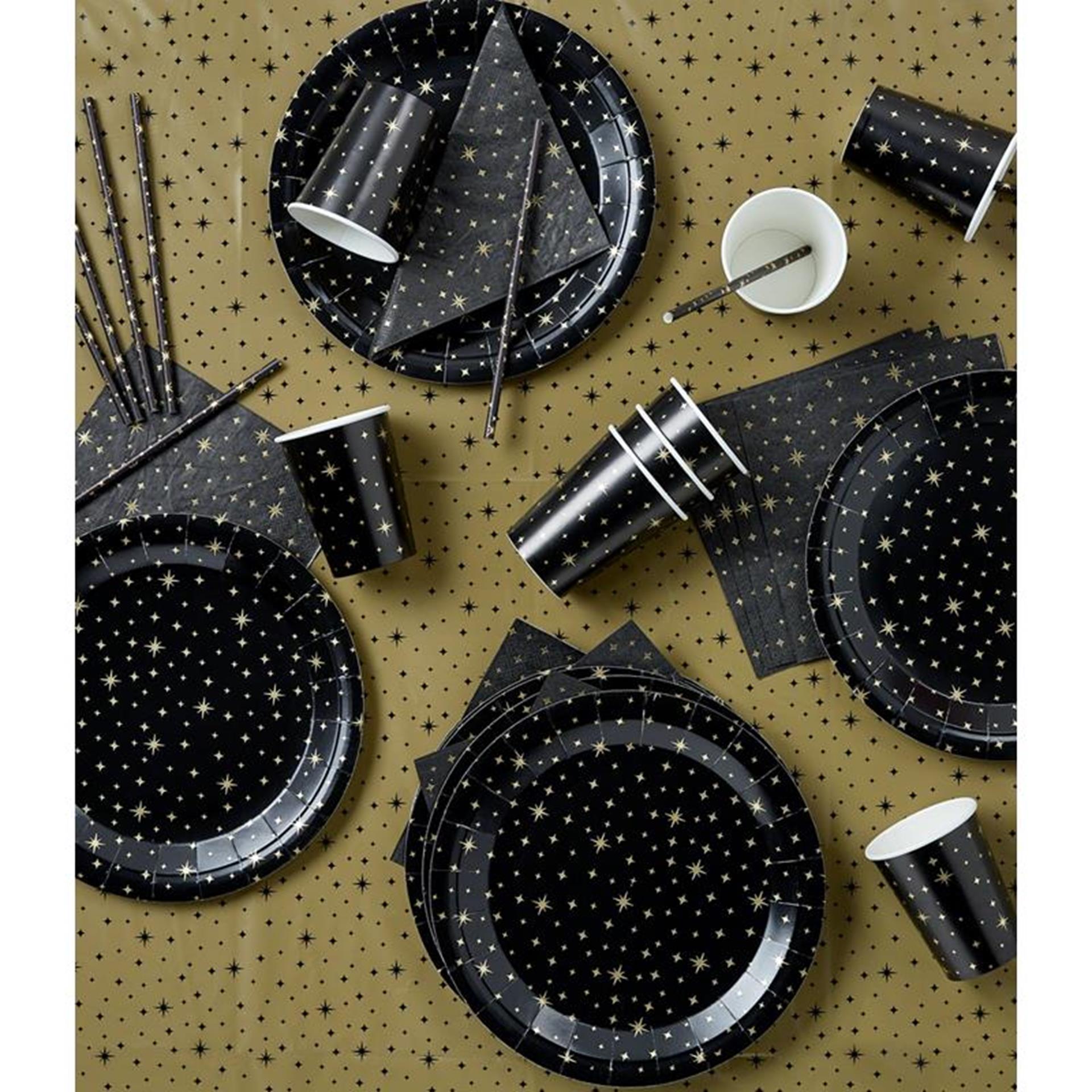 Paperdreams feestset - zwart/goud