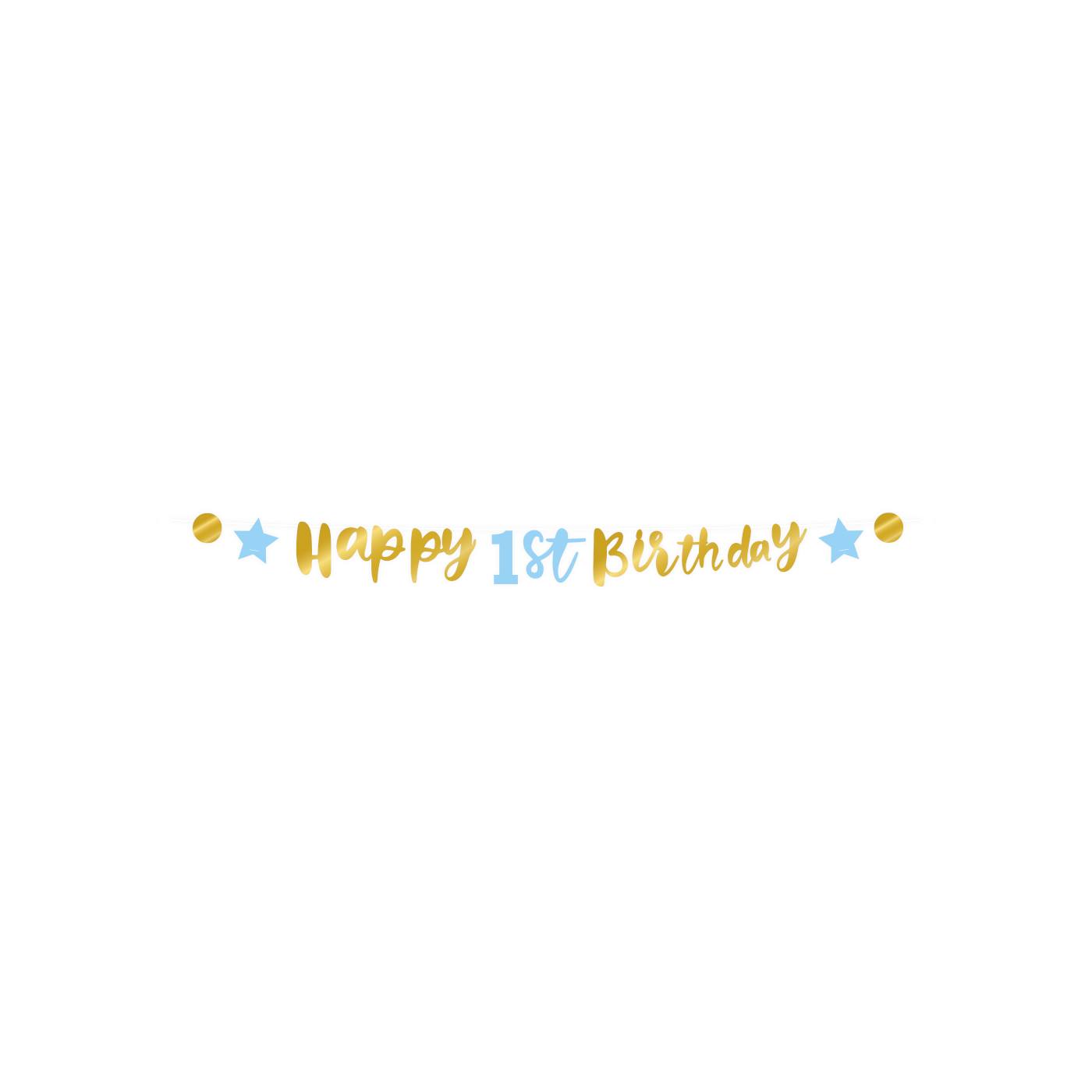 Letter Banner 'Happy 1st Birthday'