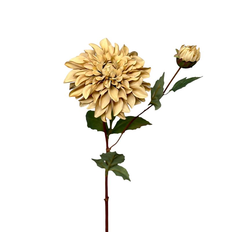 Kunstbloem Dahlia  80cm creme