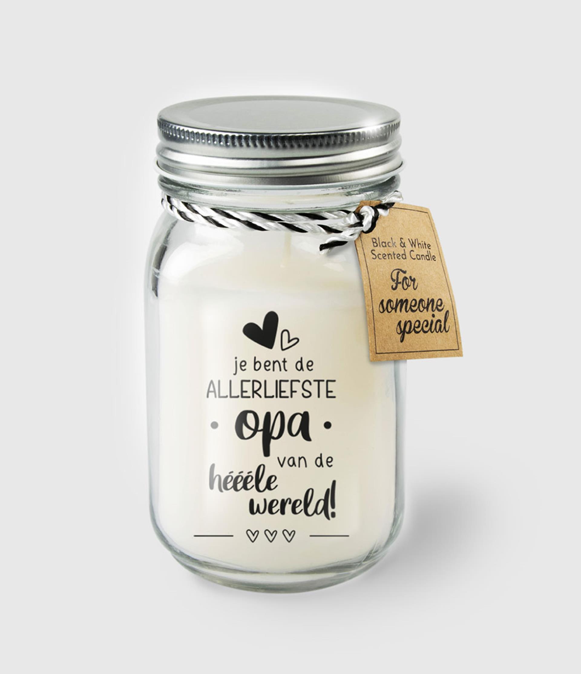 Paperdreams black & white scented candles - opa