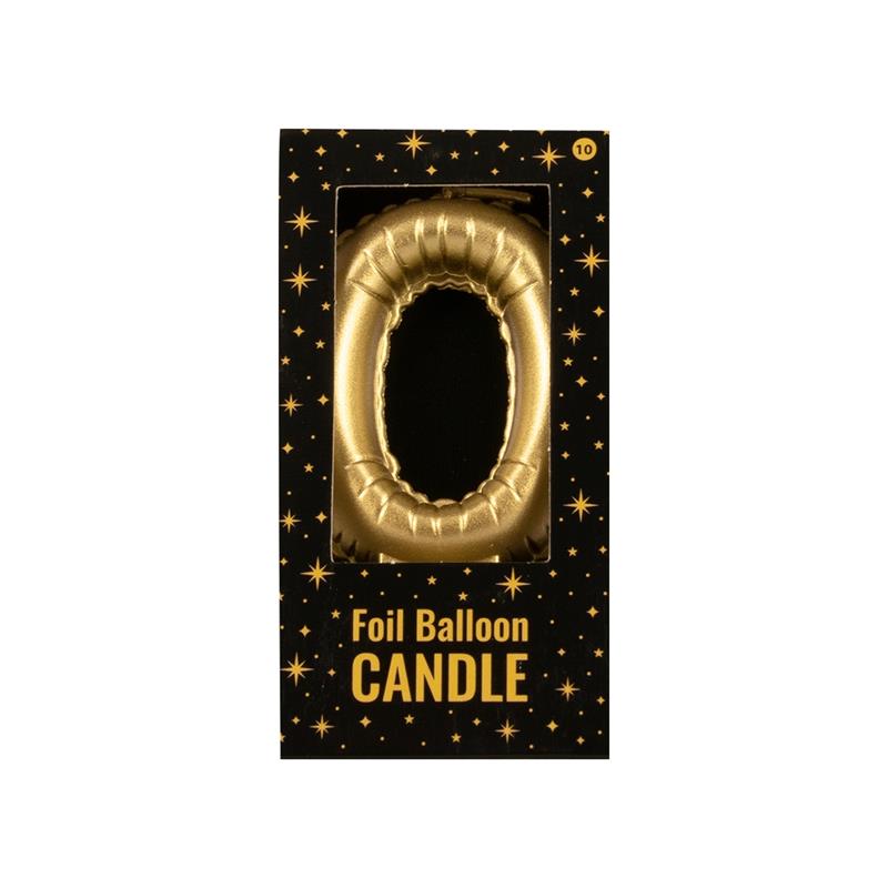 Paperdreams folie ballon kaars goud - 0
