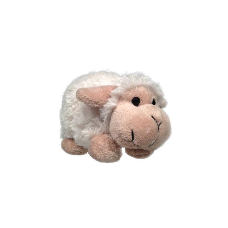 Pluche schaap 15cm met kraalogen