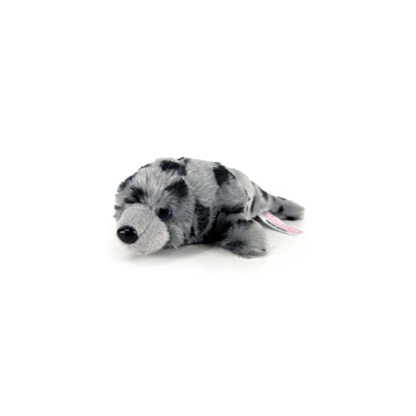 Pluche Zeehond grijs gestipt 22cm