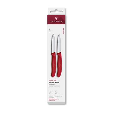 Victorinox Schilmesje 2st glad 8cm rood
