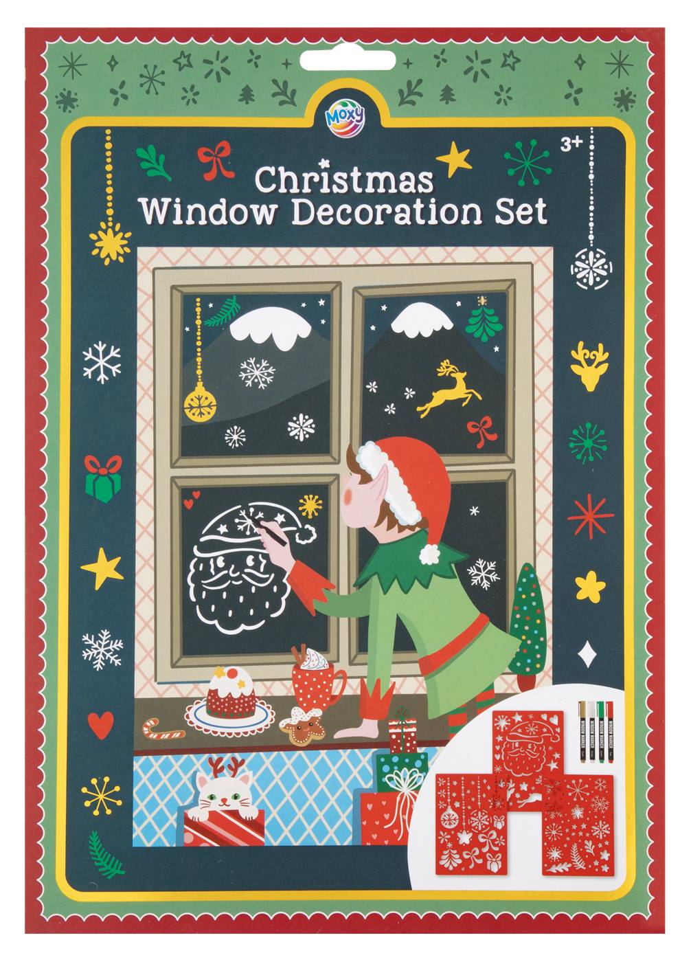 Kerst Raam Decoratie set a 3