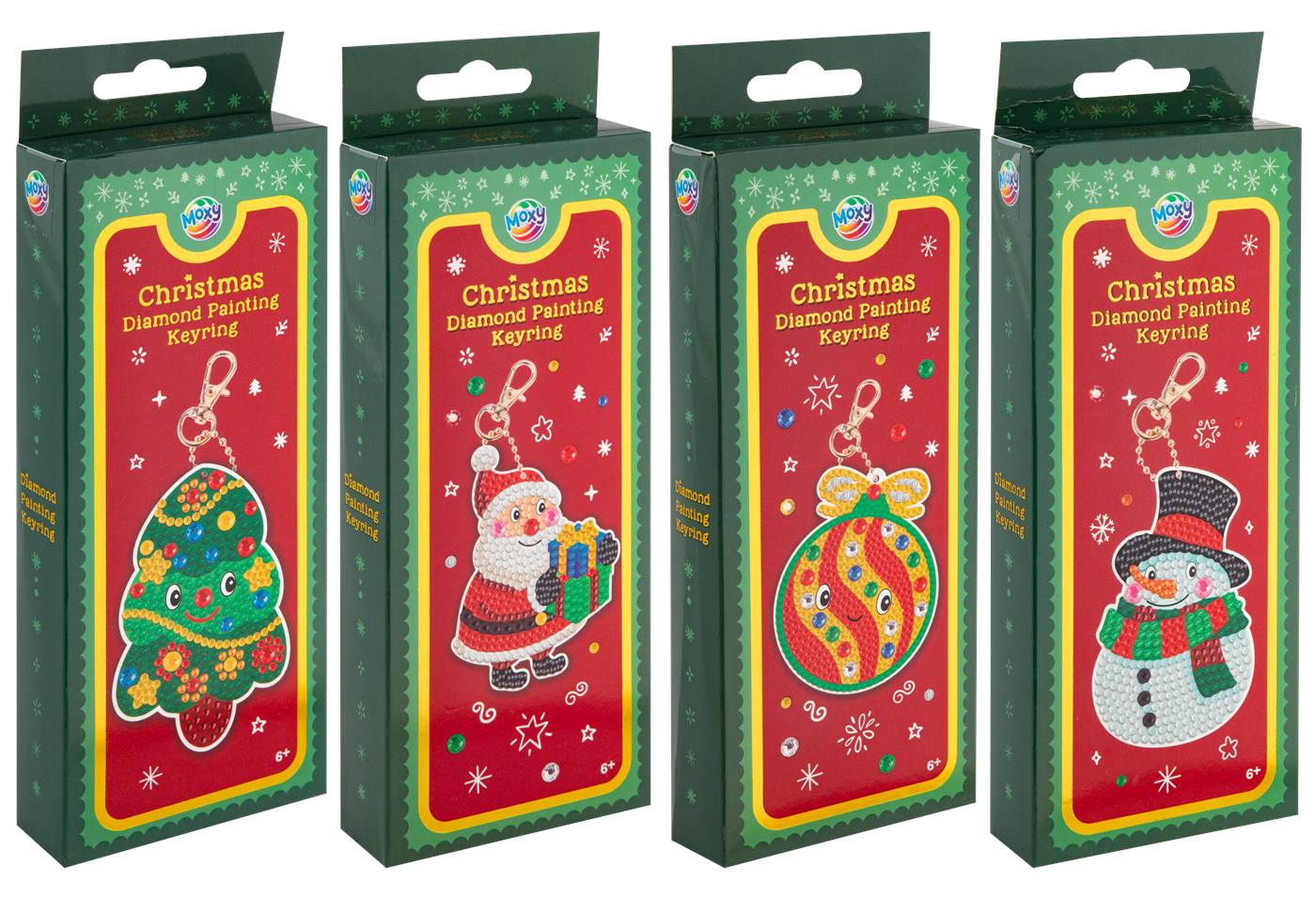 Diamond Painting Kerst Sleutelhanger