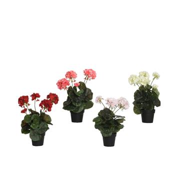 Kunstbloemen in pot polyester 25x25x35cm