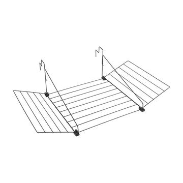 Metaltex droogrek Tilburg 12m zwart