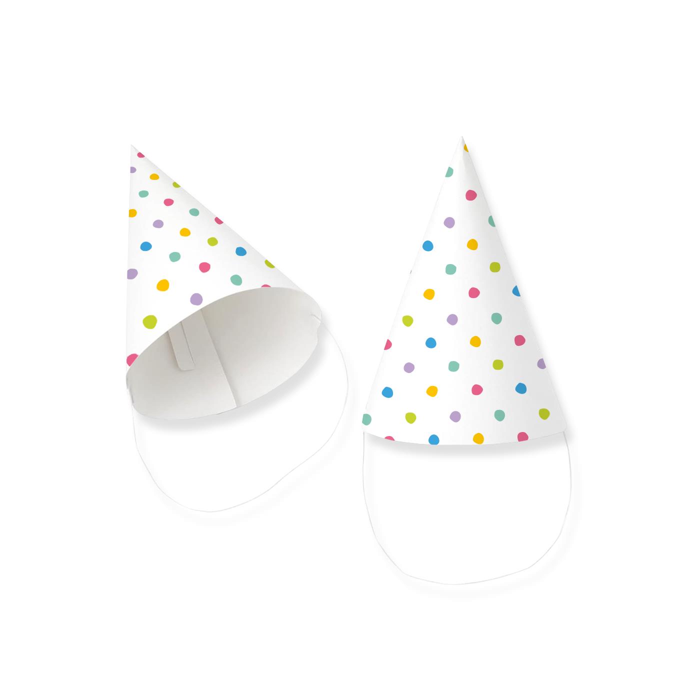 Paperdreams Papier hoedje Party dots 6st