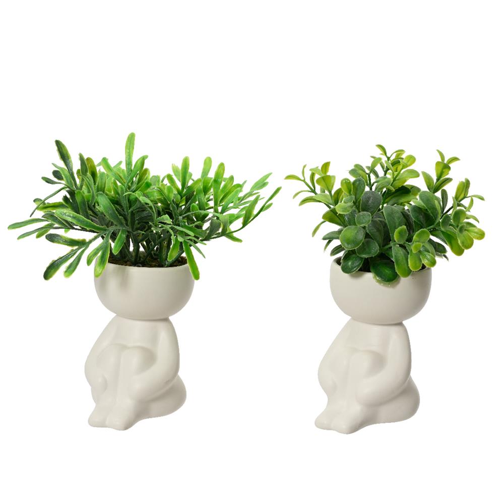 Kunstplant in pot lichaam h16cm