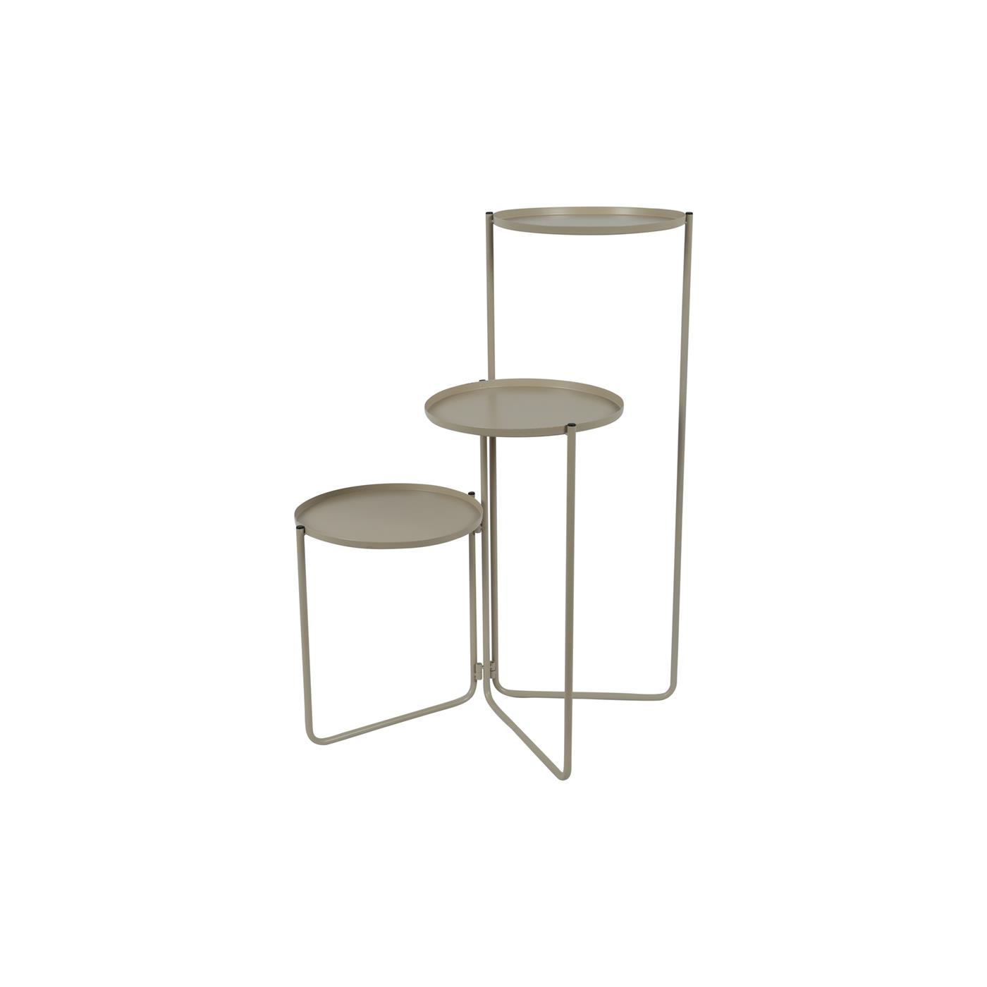 Plantenstandaard beige 50x35x70cm