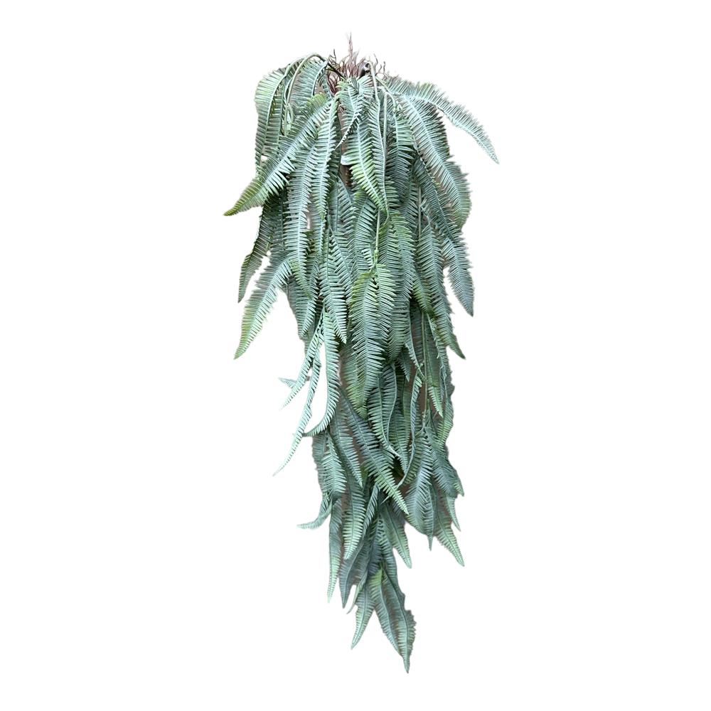 Kunst Hangplant Varen grijs 110cm