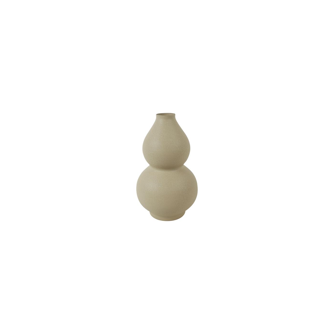 Vaas crème metaal Ø17,5x29cm