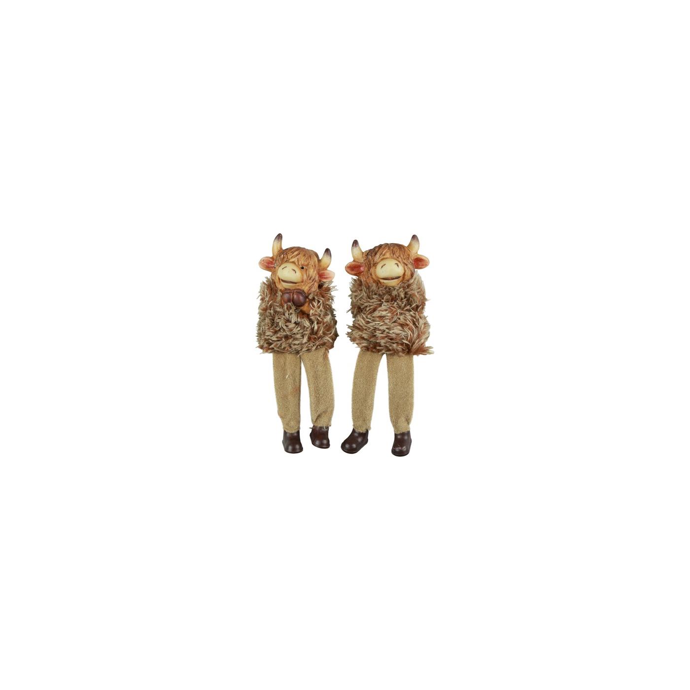 Beeld Schotse hooglander bruin H24cm