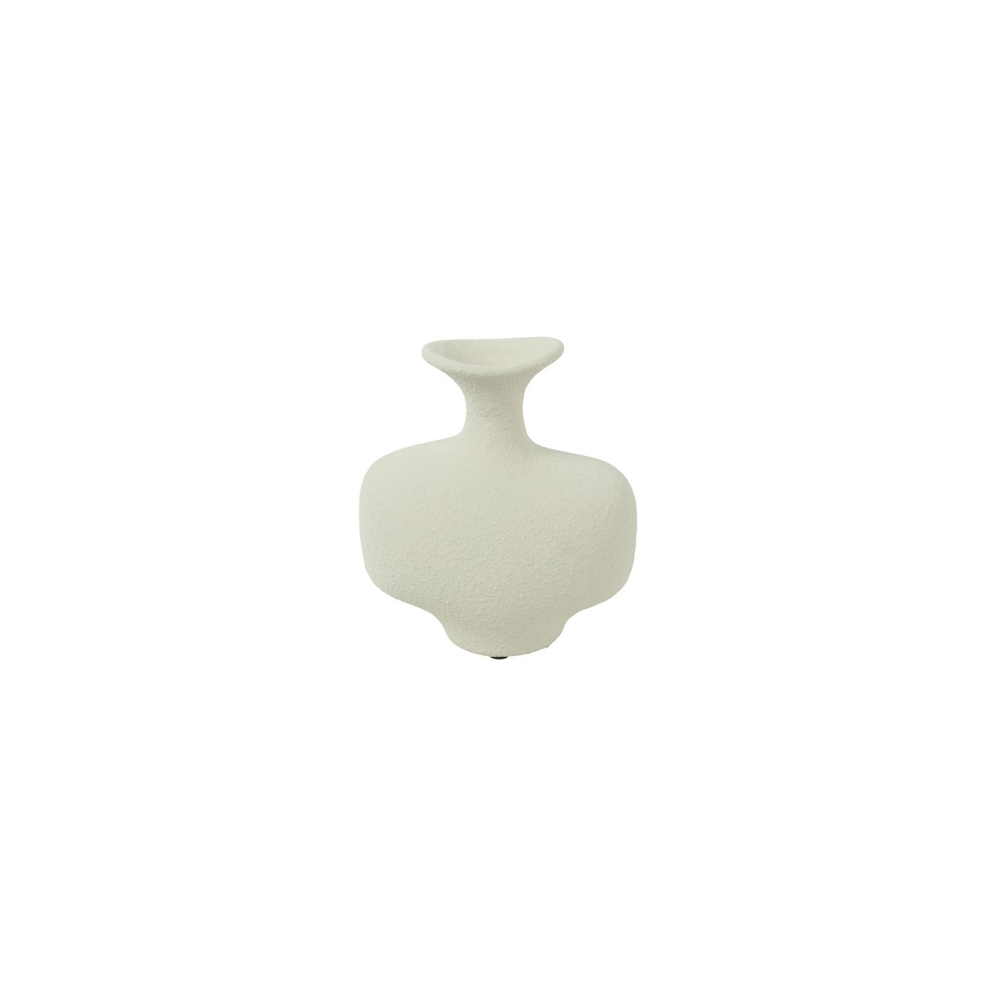 Vaas crème aardewerk H20cm