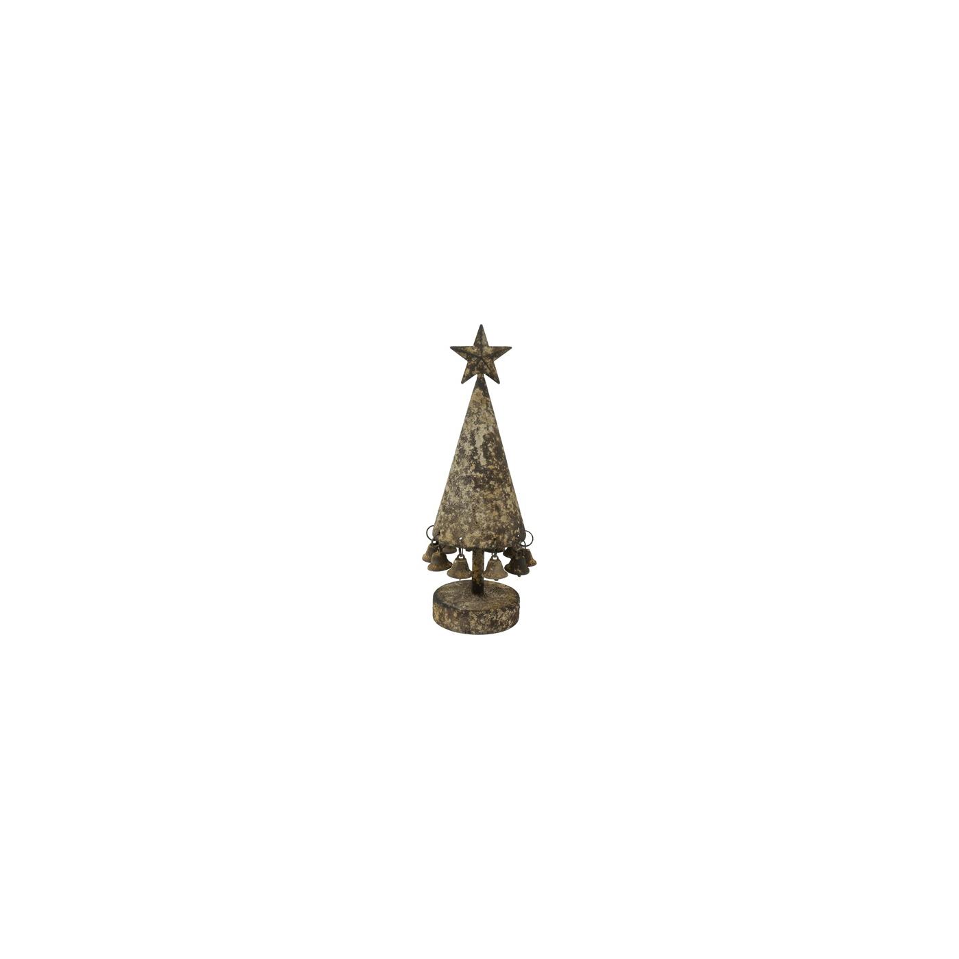 Kerstboom Aspen roest metaal H25cm