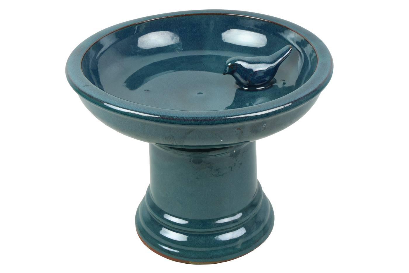 Vogelvoeder op voet aardewerk H23cm