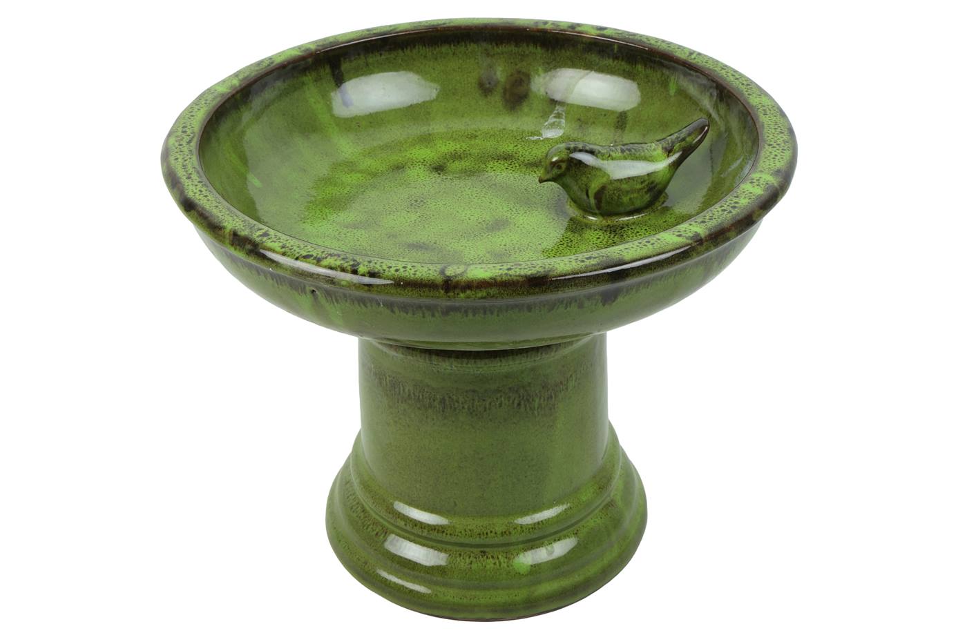 Vogelvoeder op voet aardewerk H23cm