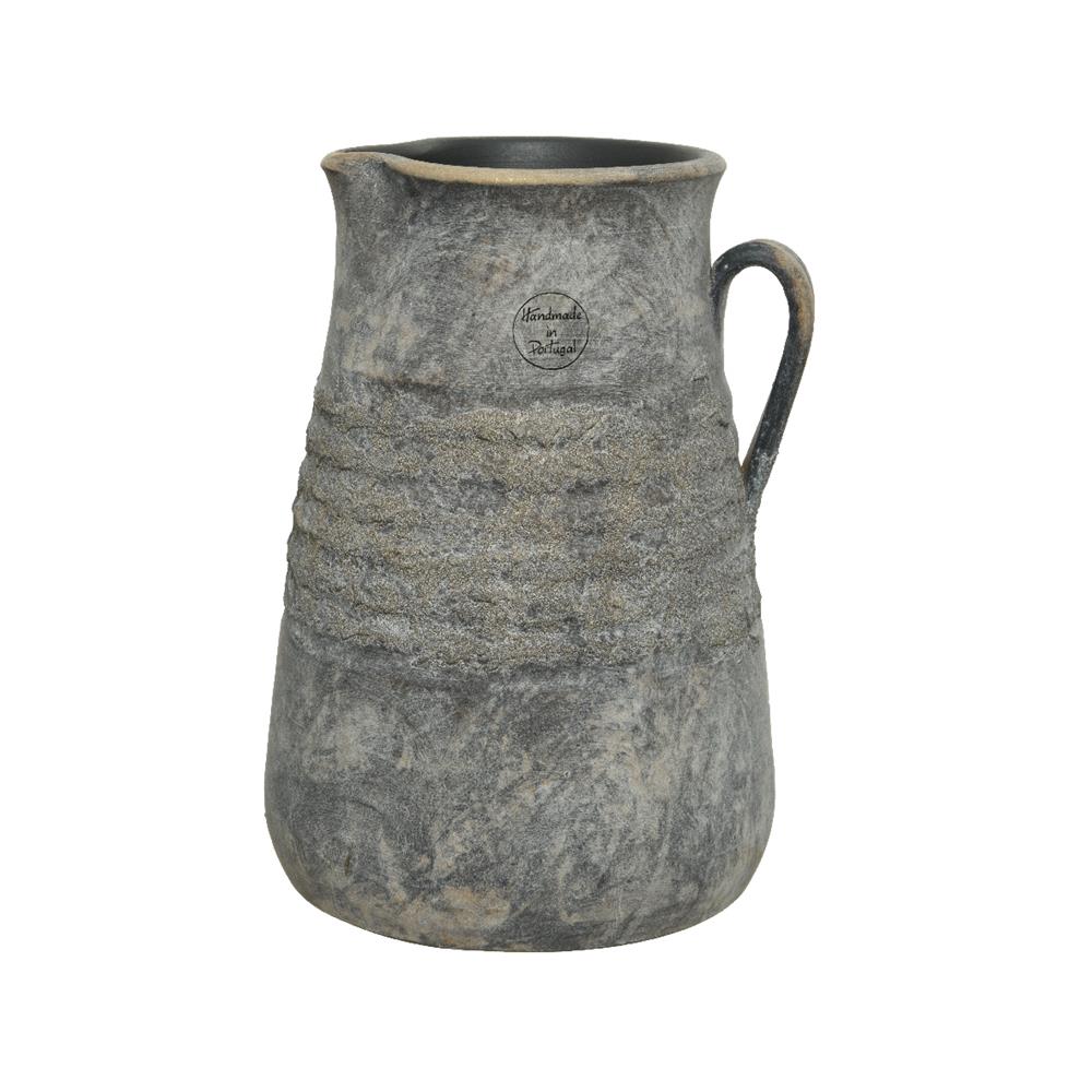 Vaas met oor terracotta h27cm
