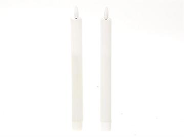 Dinerkaars LED vlam 24.5cm wit