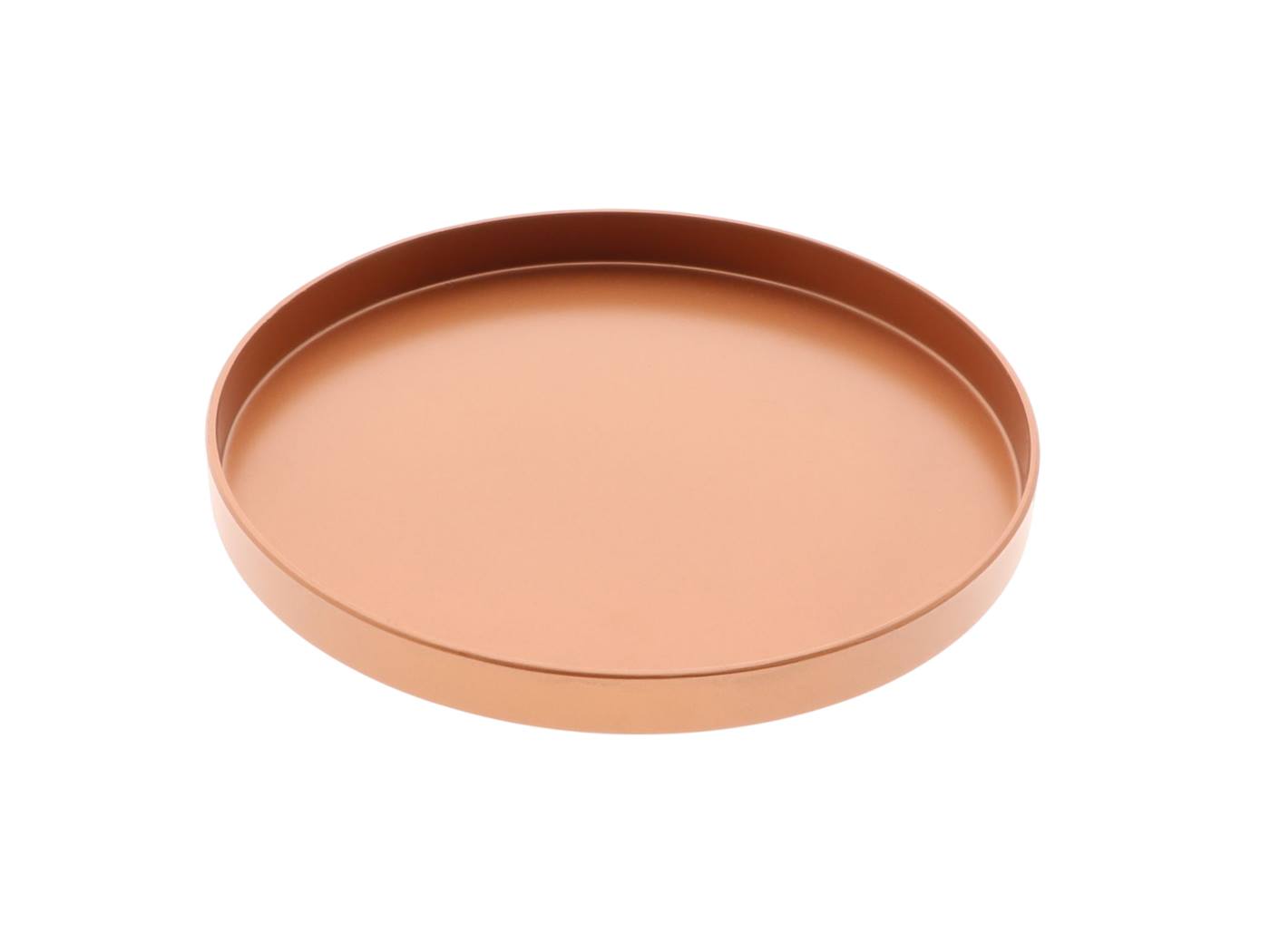 Ronde melamine schaal koper H2 D22